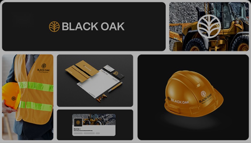 Black Oak brand identity